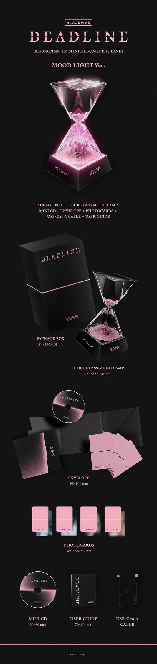 BLACKPINK - DEADLINE 3RD MINI ALBUM MOODLIGHT VER