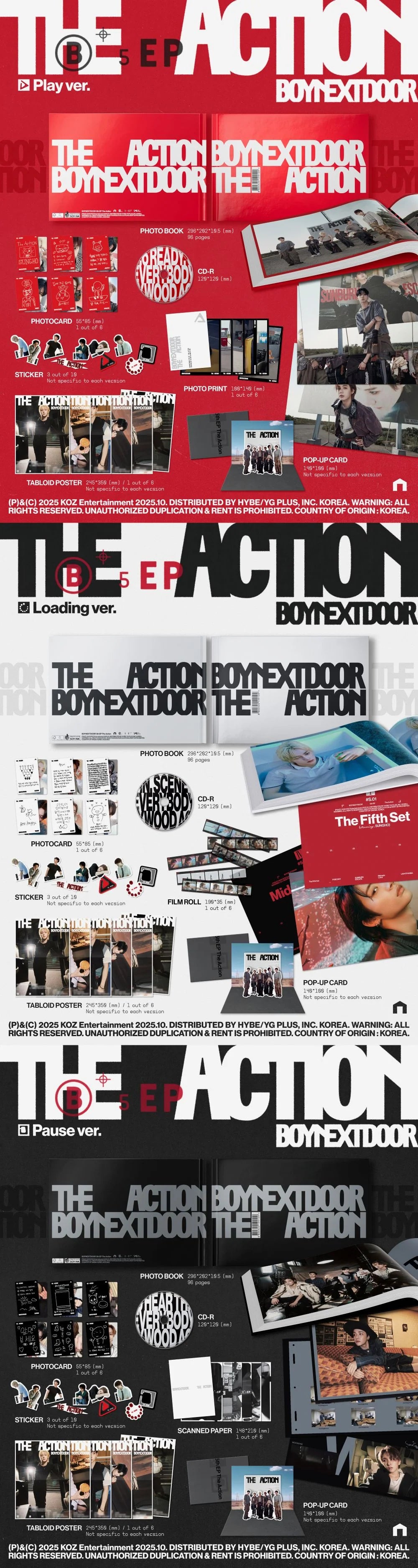 BOYNEXTDOOR - 5th EP Album [The Action]