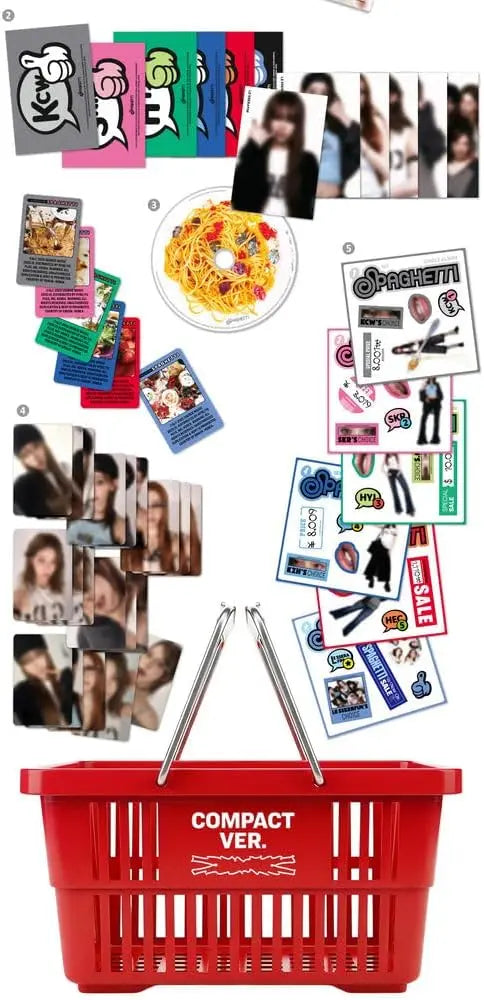 LE SSERAFIM - 1st Single Album [SPAGHETTI] COMPACT Ver (Random Ver) - AsianStan