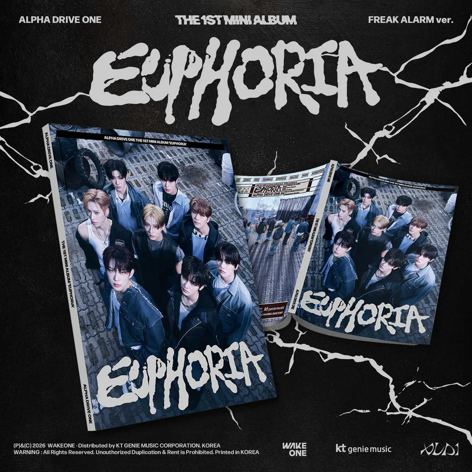 ALPHA DRIVE ONE - 1st Mini Album [EUPHORIA] FREAK ALARM Ver AsianStan