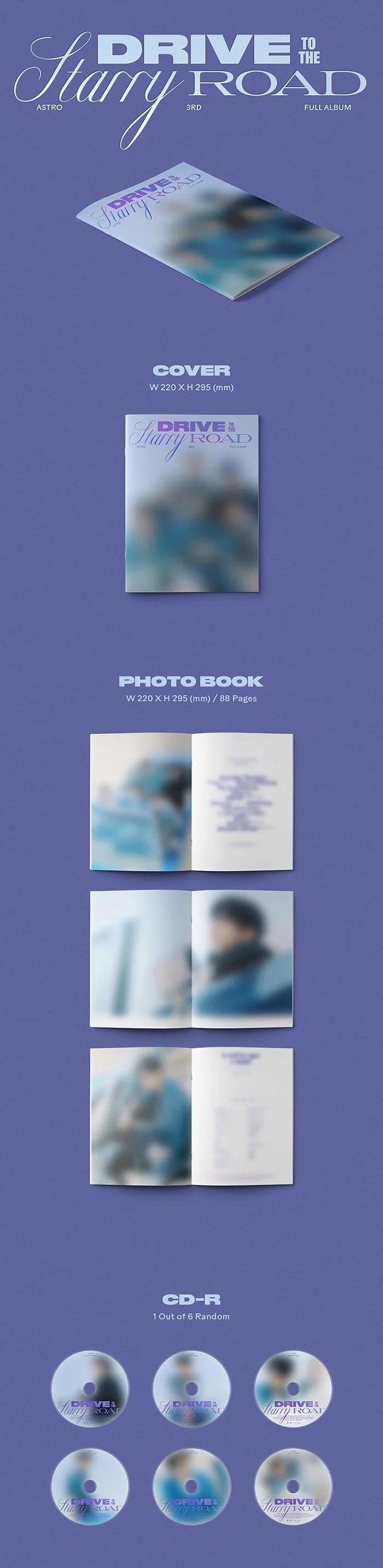 ASTRO - DRIVE TO THE STARRY ROAD [3RD ALBUM] (Random ver) AsianStan