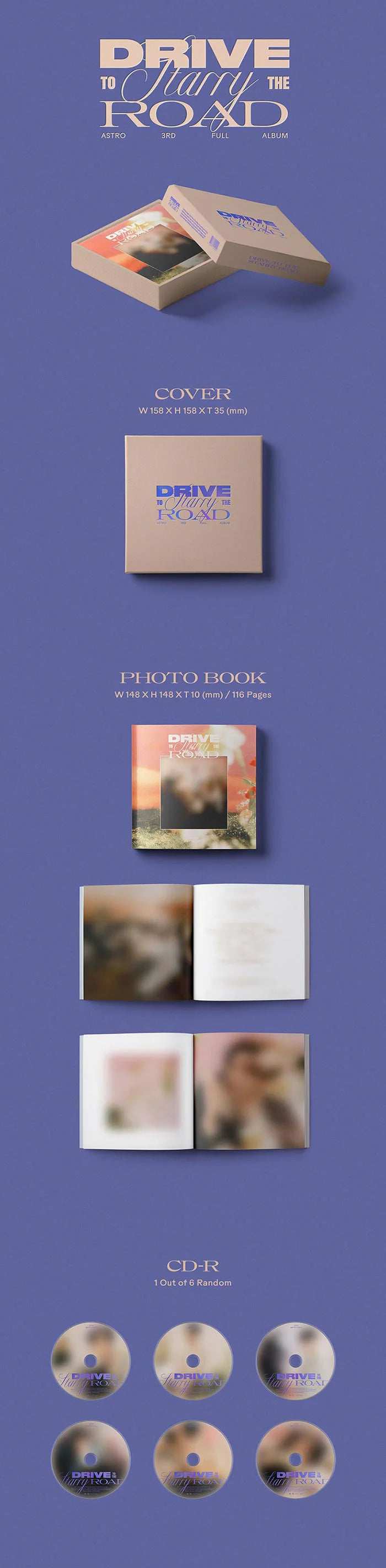 ASTRO - DRIVE TO THE STARRY ROAD [3RD ALBUM] (Random ver) AsianStan