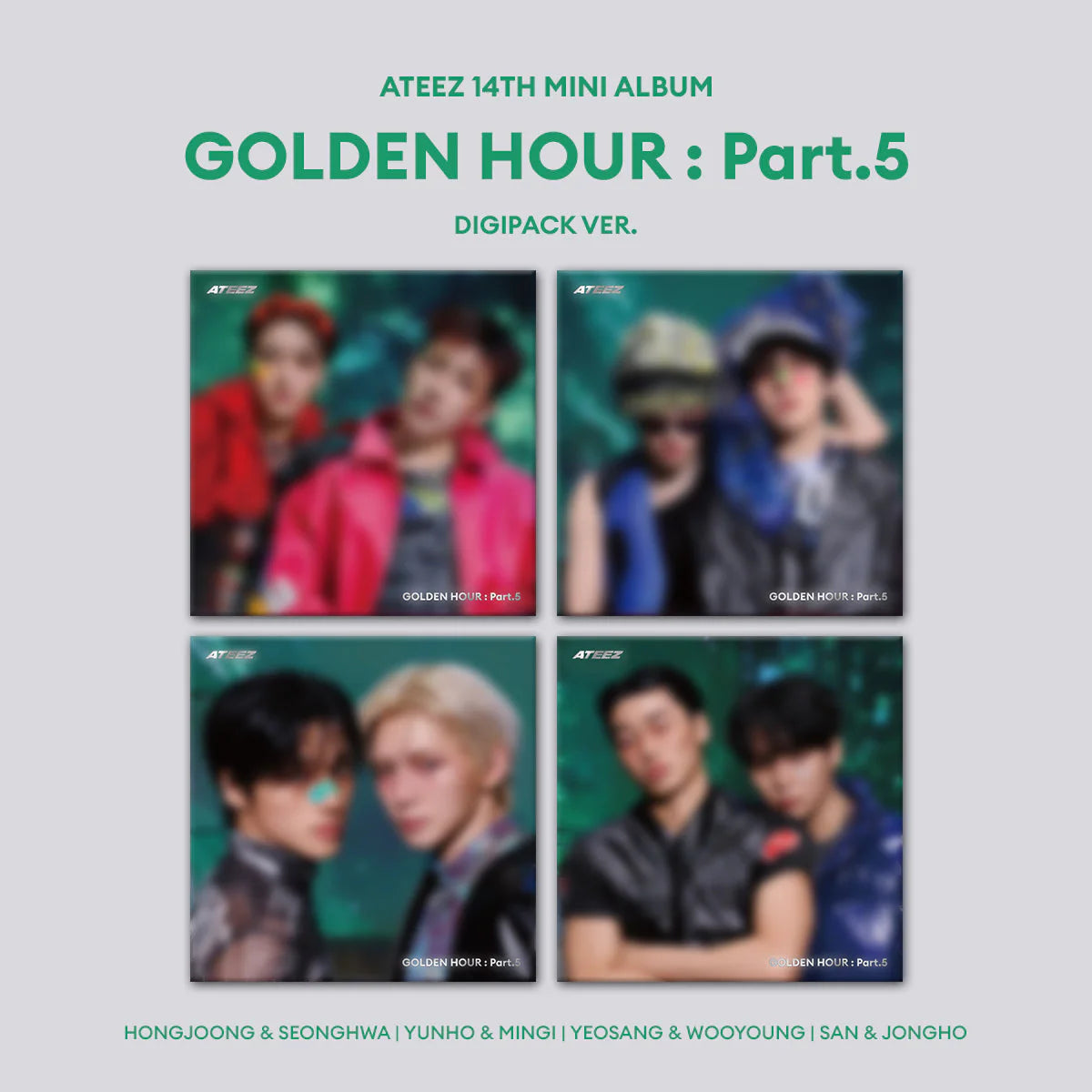 ATEEZ - [GOLDEN HOUR : Part.5] DIGIPACK UNIT Ver (Random ver)