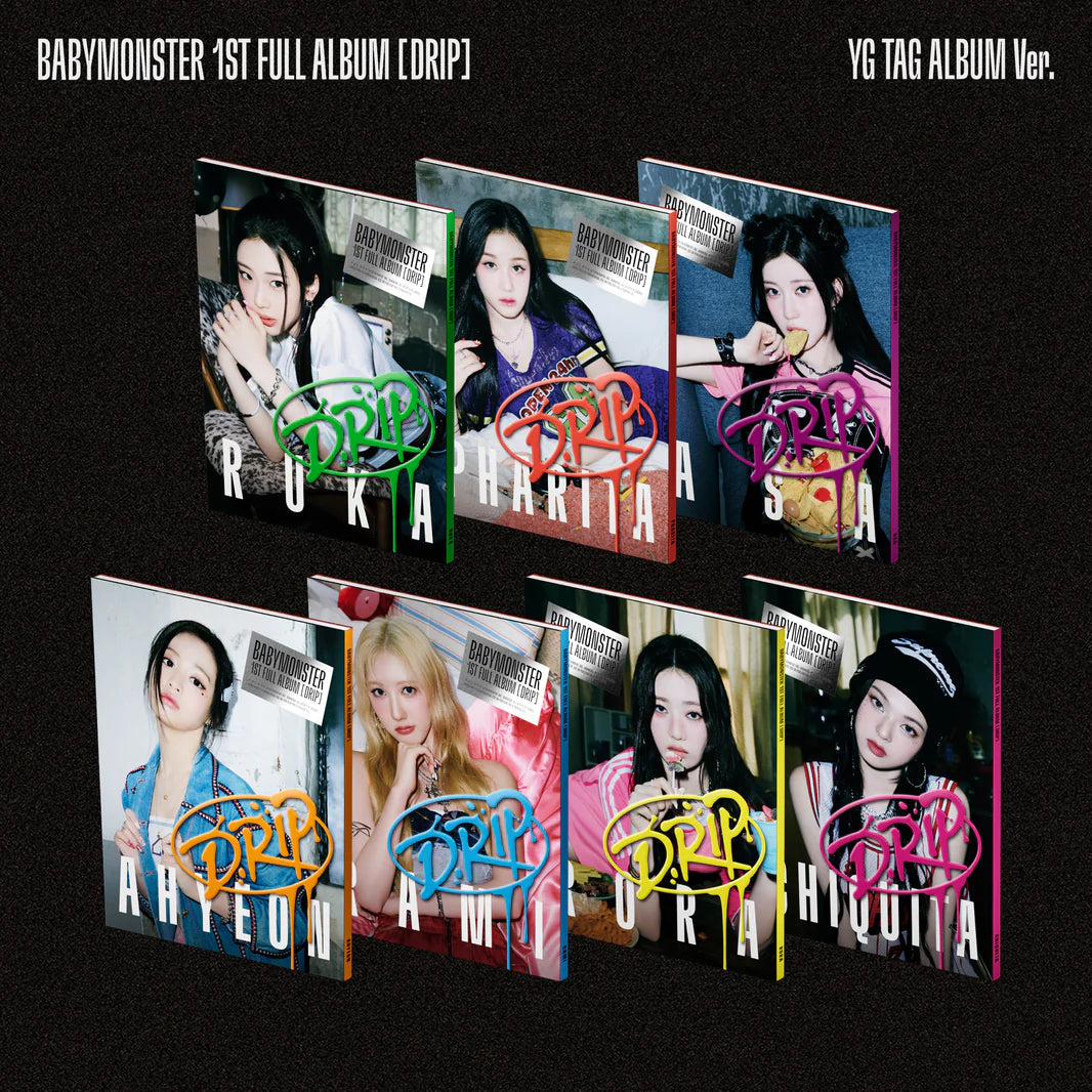 BABYMONSTER - 1st Full Album [DRIP] YG TAG ALBUM Ver (Random ver) AsianStan