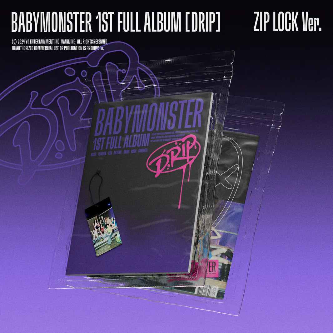 BABYMONSTER - 1st Full Album [DRIP] ZIP LOCK Ver AsianStan