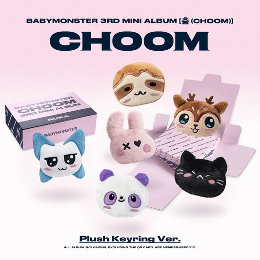 BABYMONSTER - 3rd Mini Album [춤 (CHOOM)] Plush Keyring Ver