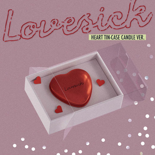 CHAERYEONG - 1st Mini Album [Lovesick] HEART TIN-CASE CANDLE Ver.