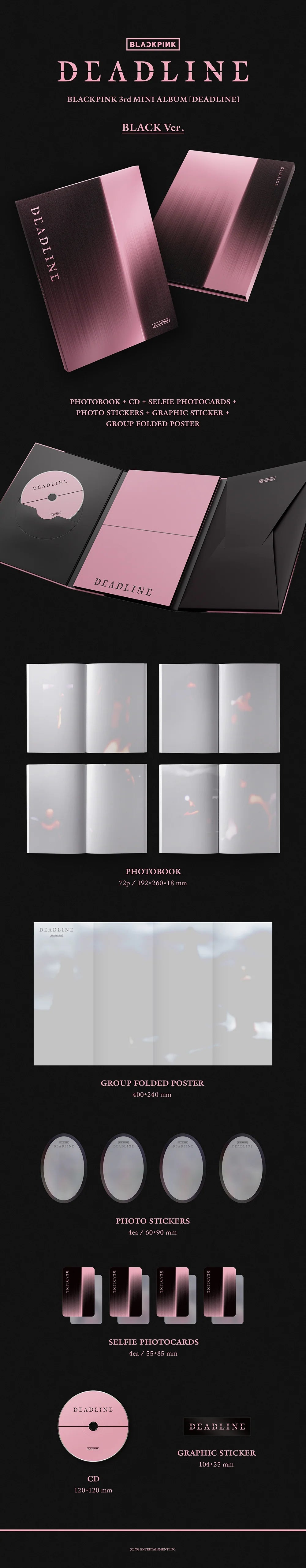 Blackpink - Deadline 3rd Mini Album Dear My Muse Gift Standard Set + Gray Ver AsianStan