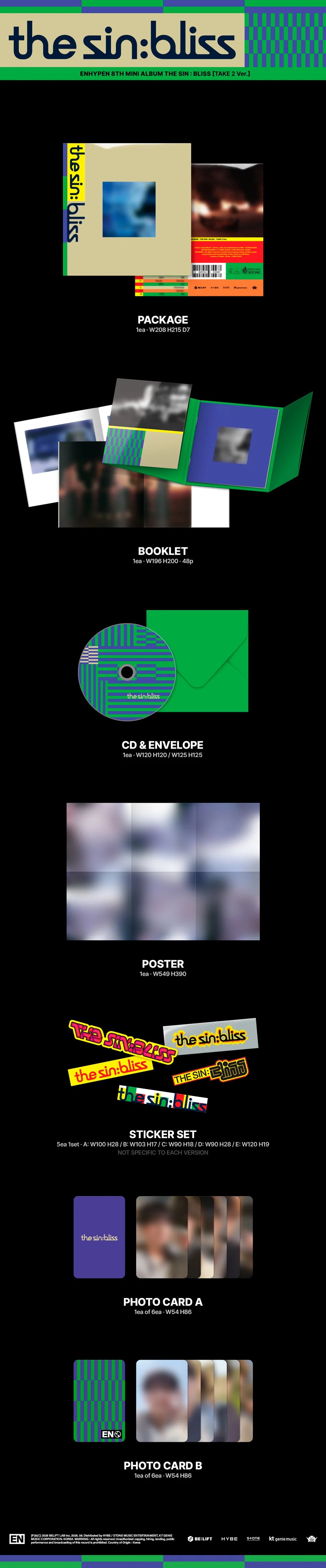 ENHYPEN - [THE SIN : BLISS] Standard ver (Random ver)