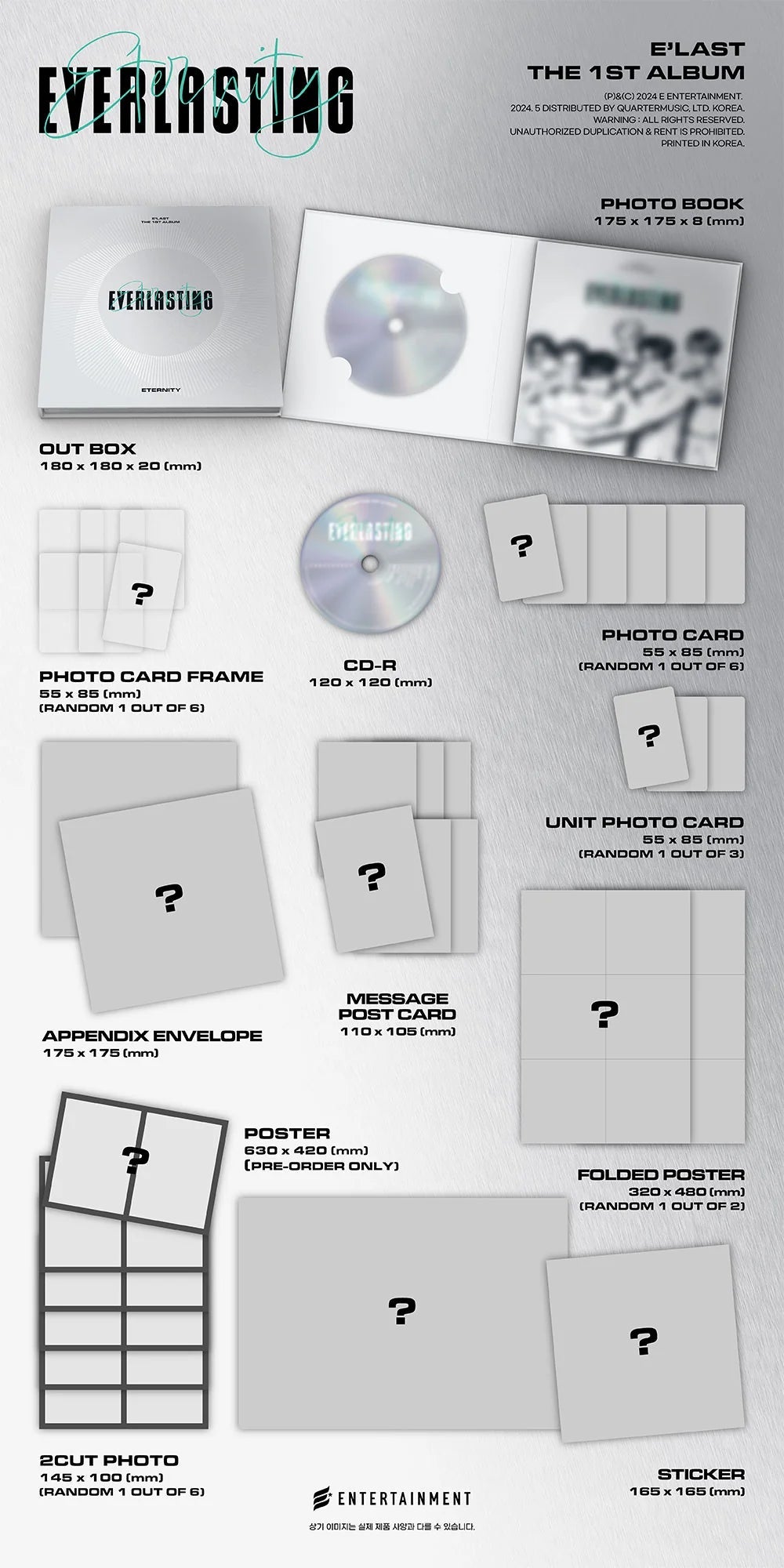 E'LAST - EVERLASTING 1ST ALBUM PHOTOBOOK SET AsianStan