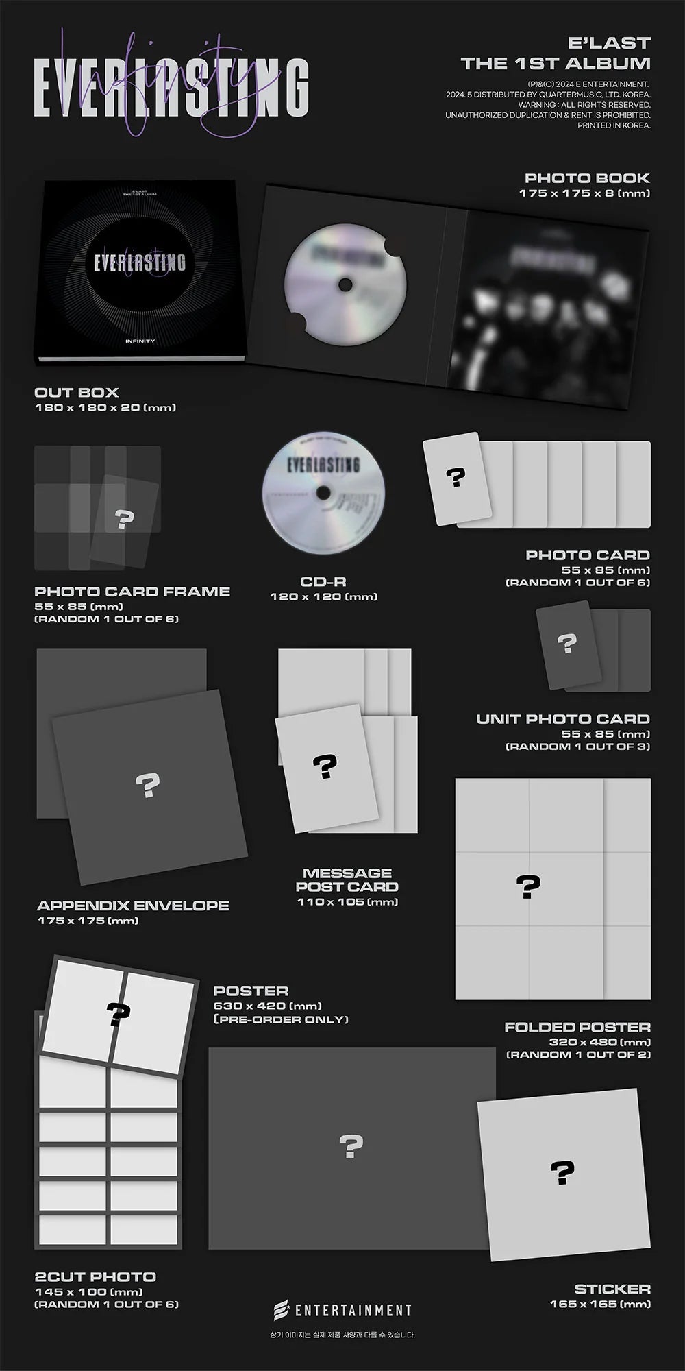 E'LAST - EVERLASTING 1ST ALBUM PHOTOBOOK SET AsianStan