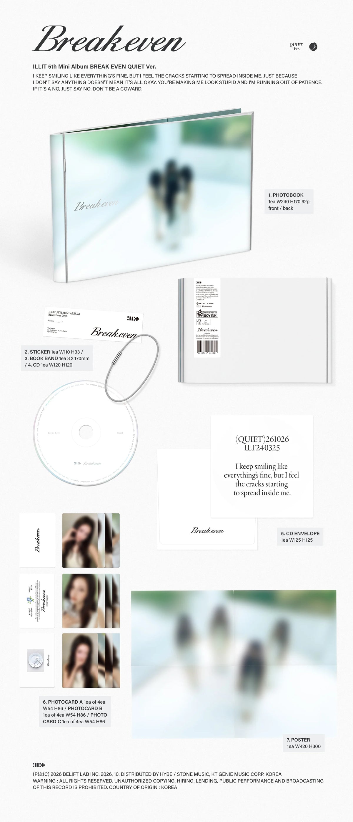 ILLIT - 5th Mini Album [BREAK EVEN] Standard ver (Random ver)
