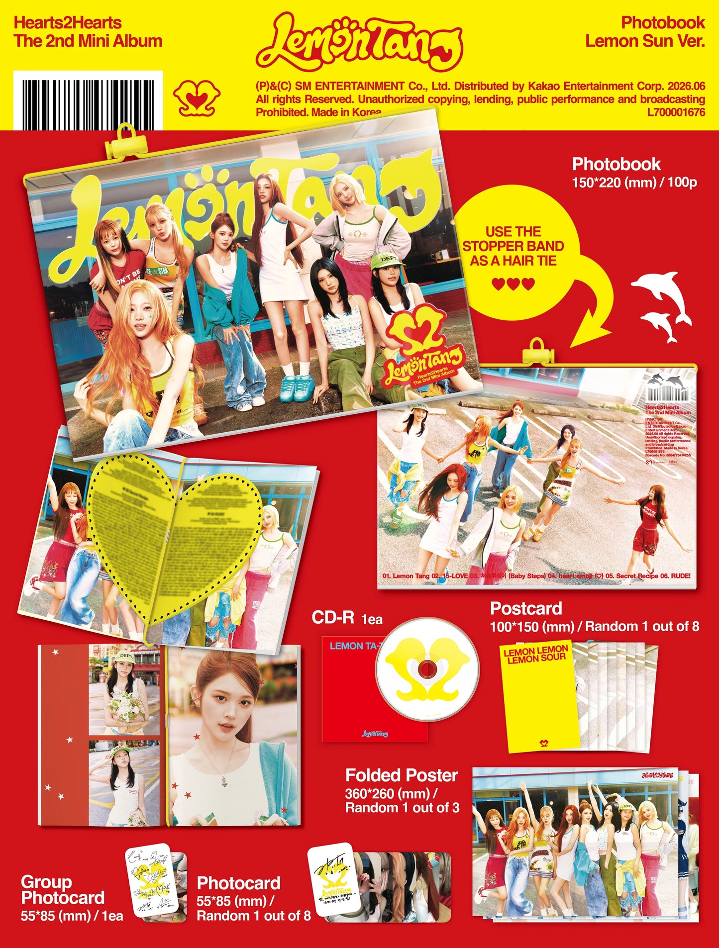 Hearts2Hearts - 2nd Mini Album [Lemon Tang] Photobook Ver