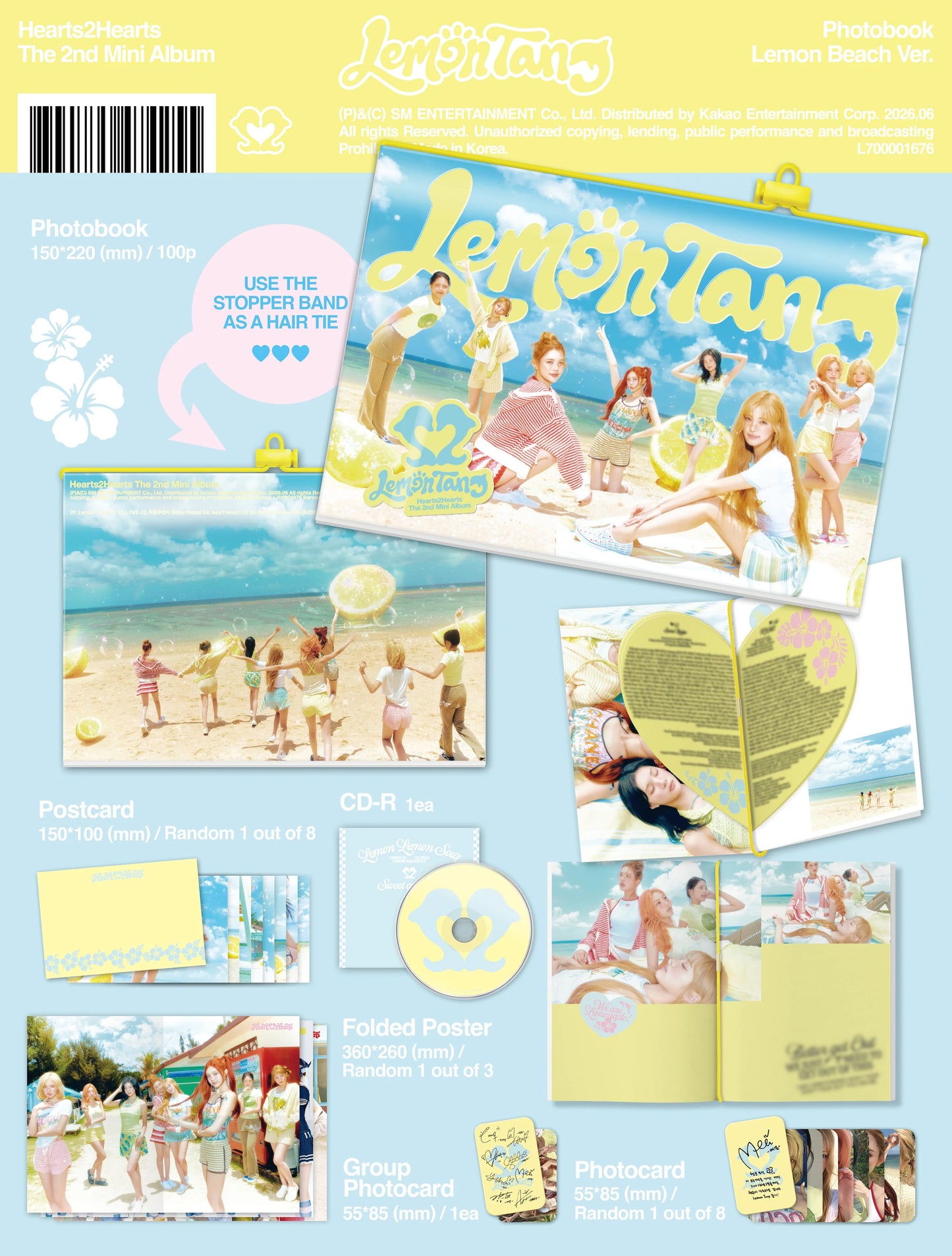 Hearts2Hearts - 2nd Mini Album [Lemon Tang] Photobook Ver