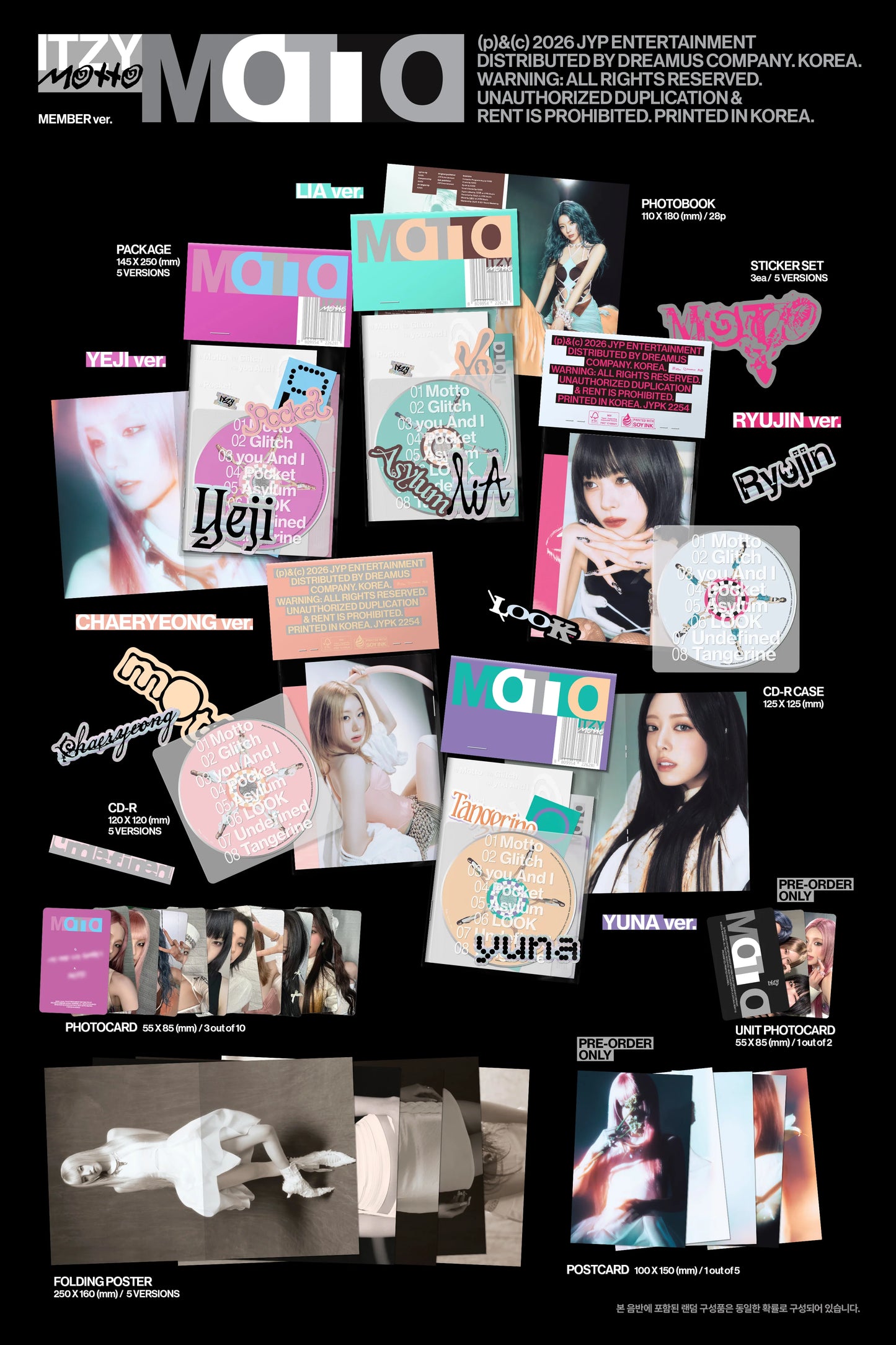 ITZY - [Motto] MEMBER Ver (Random ver)