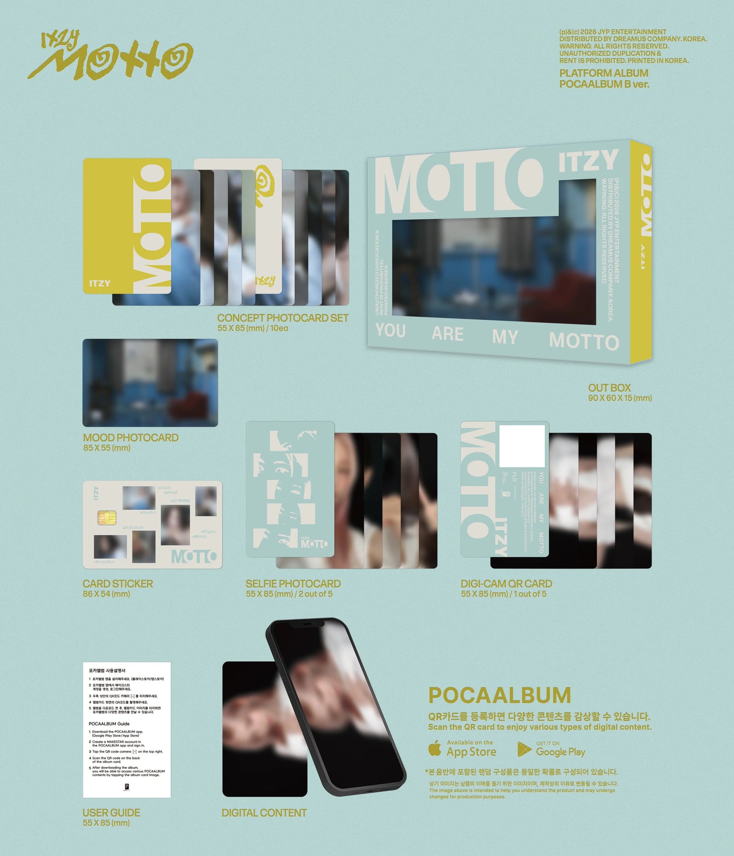 ITZY - [Motto] POCAALBUM Ver (Random ver)
