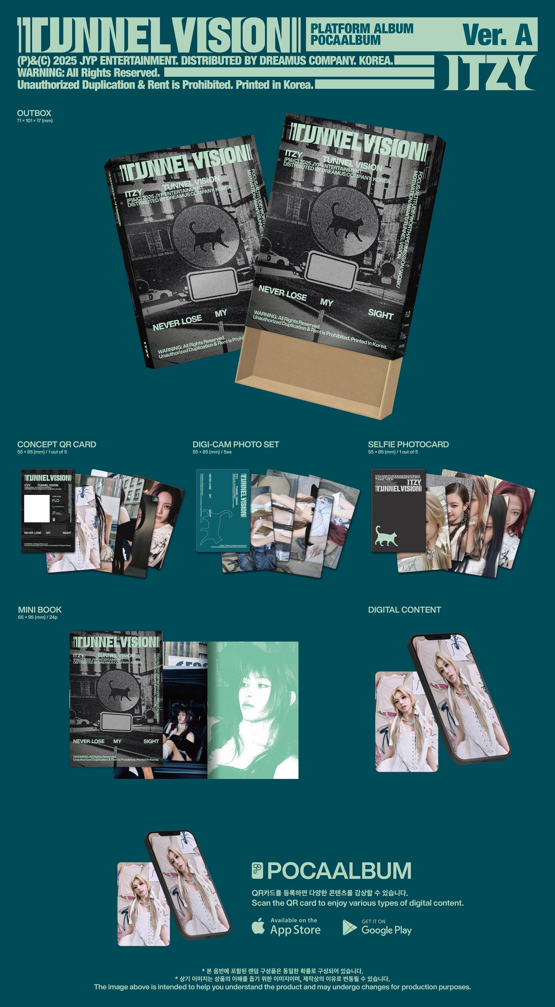 ITZY - [TUNNEL VISION] POCAALBUM Ver (Random ver) AsianStan