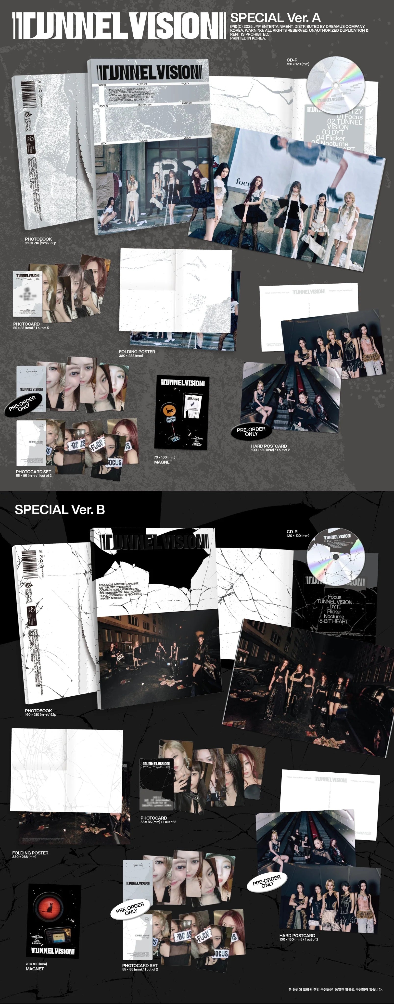 ITZY - [TUNNEL VISION] SPECIAL Ver (Random ver) AsianStan