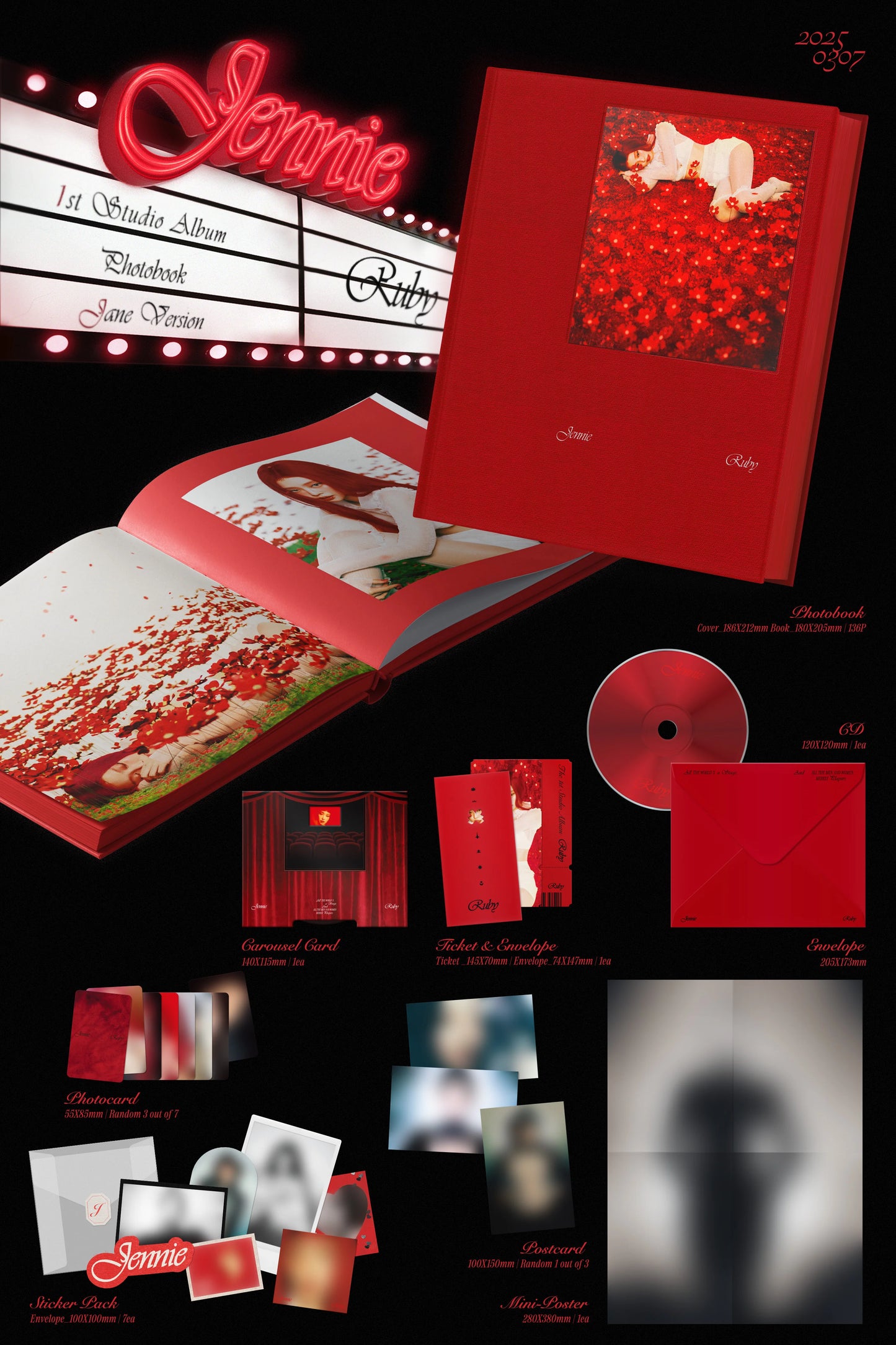 JENNIE - 1st Studio Album [Ruby] Photobook Ver.