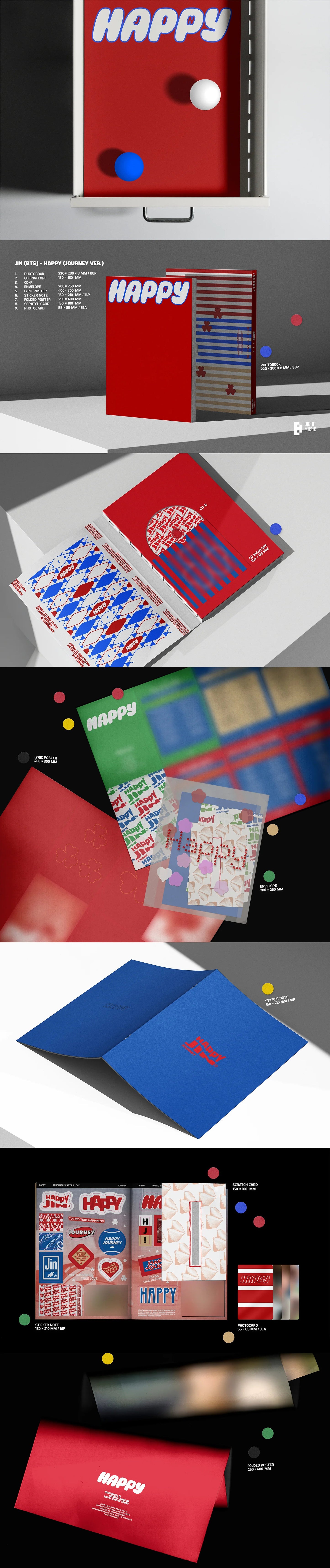 Jin - Solo Album [Happy] (Random ver) AsianStan