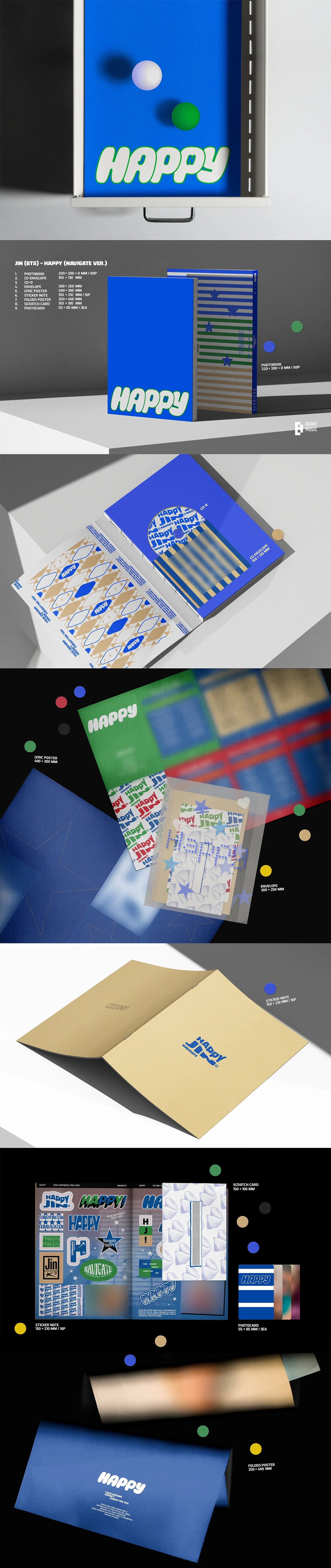 Jin - Solo Album [Happy] (Random ver) AsianStan