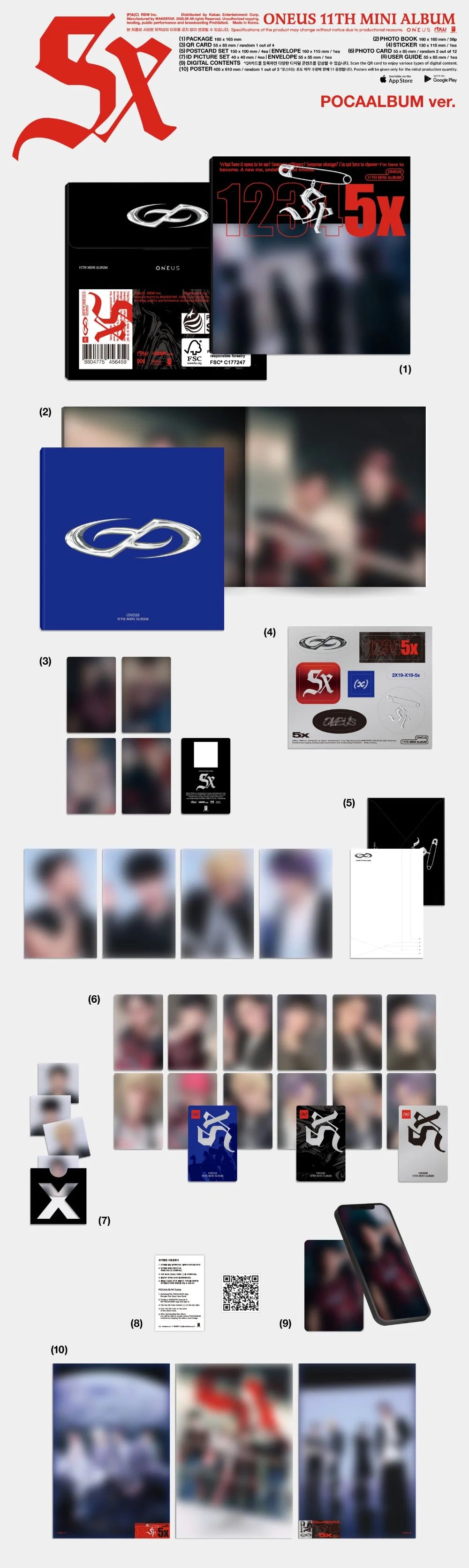 ONEUS - 11th Mini Album [5x] (POCAALBUM ver)