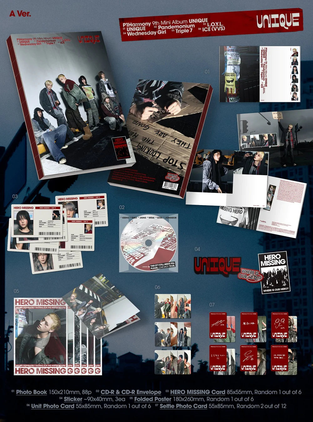 P1Harmony - 9th Mini Album [UNIQUE] (Photobook ver)