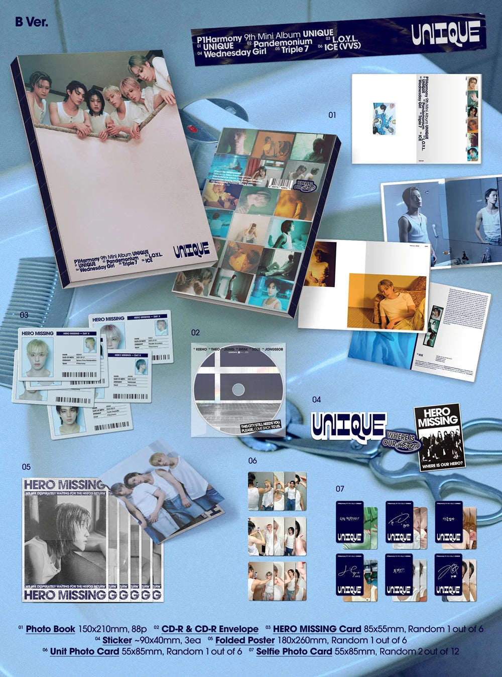 P1Harmony - 9th Mini Album [UNIQUE] (Photobook ver)