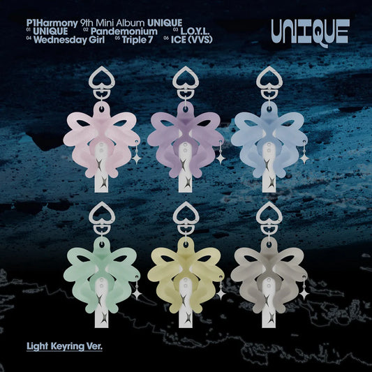 P1Harmony - 9th Mini Album [UNIQUE] (Light Keyring ver (Limited Edition))