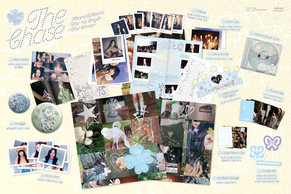 Hearts2Hearts - 1st Single Album [The Chase] (Package ver)