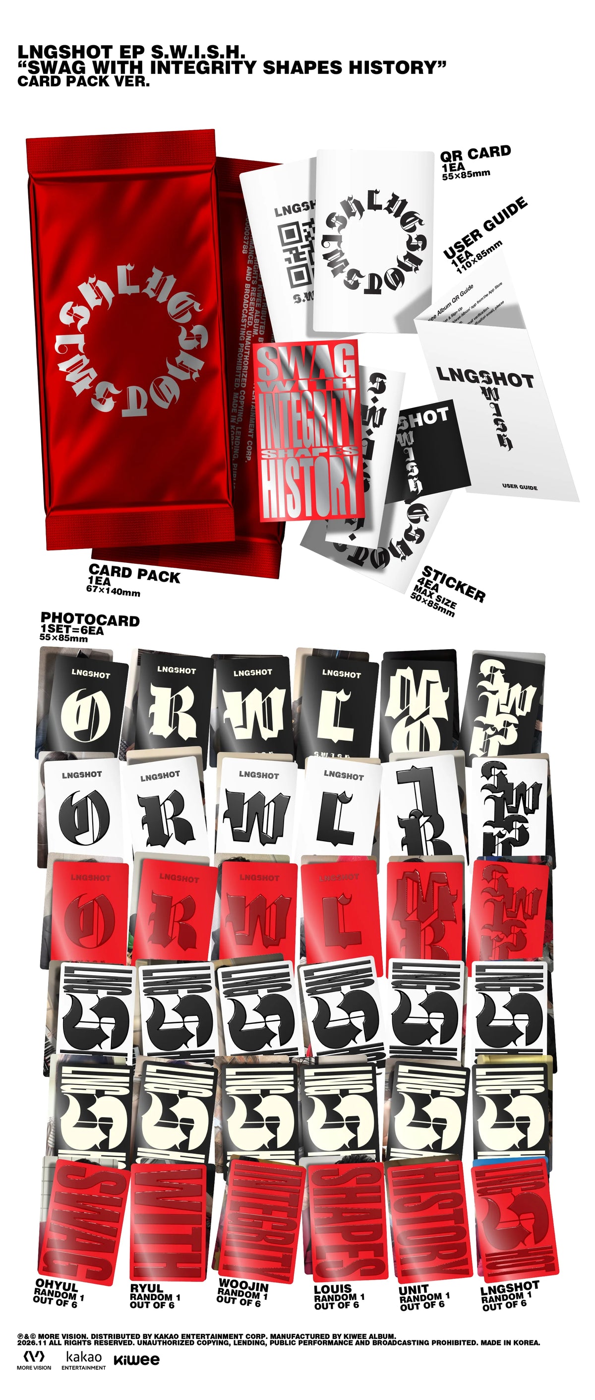 LNGSHOT - EP [S.W.I.S.H.] Card Pack Ver.