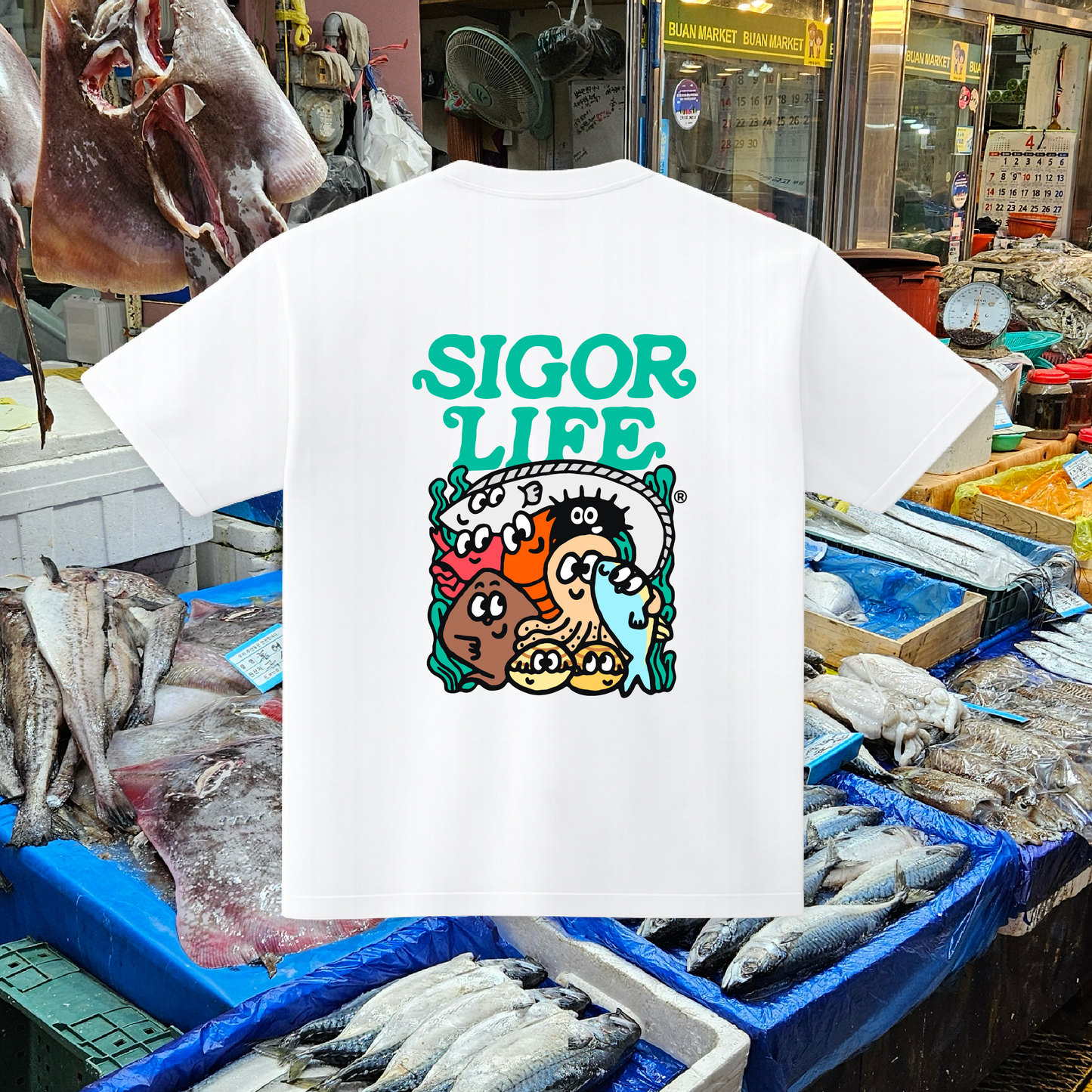 T-shirt France SigoLife "Les produits de la mer de Buan"