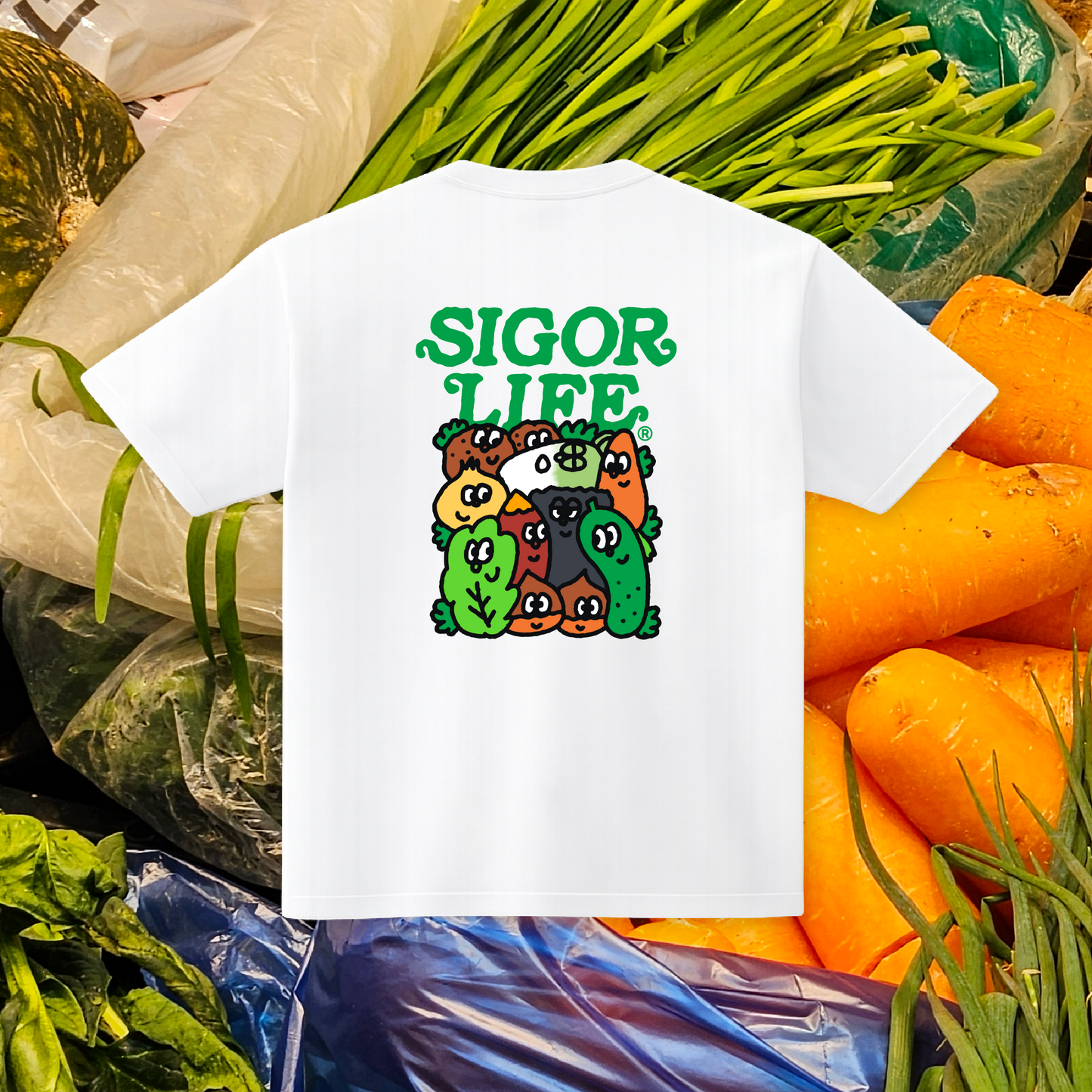 T-shirt France SigoLife "Les légumes de la campagne"
