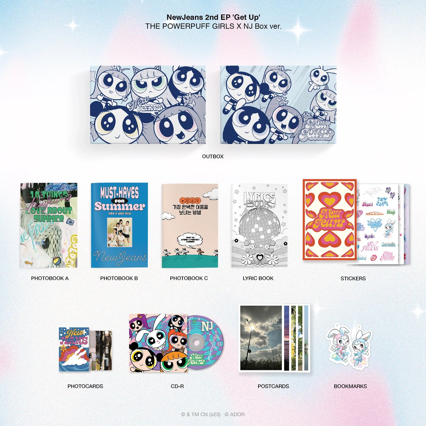 NewJeans - 2nd EP [Get Up] The POWERPUFF GIRLS X NJ BOX (Random Ver)