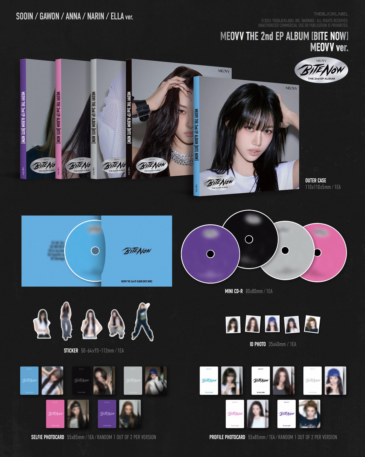 MEOVV - 2nd EP ALBUM [BITE NOW] MEOVV Ver (random ver)