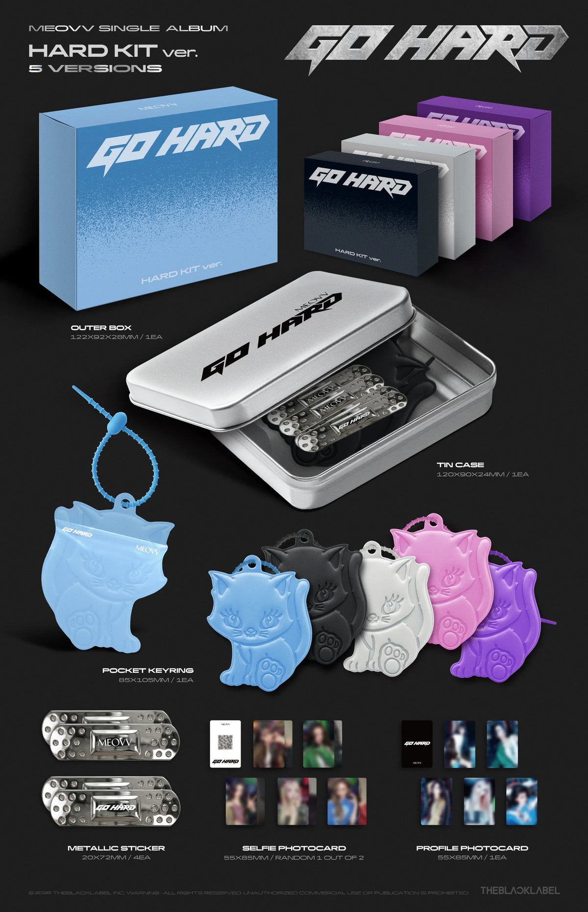 MEOVV - Single Album [GO HARD] HARD KIT Ver (Random ver)