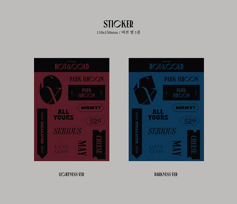 PARK JIHOON - HOT&COLD [5TH MINI ALBUM] (Random ver)