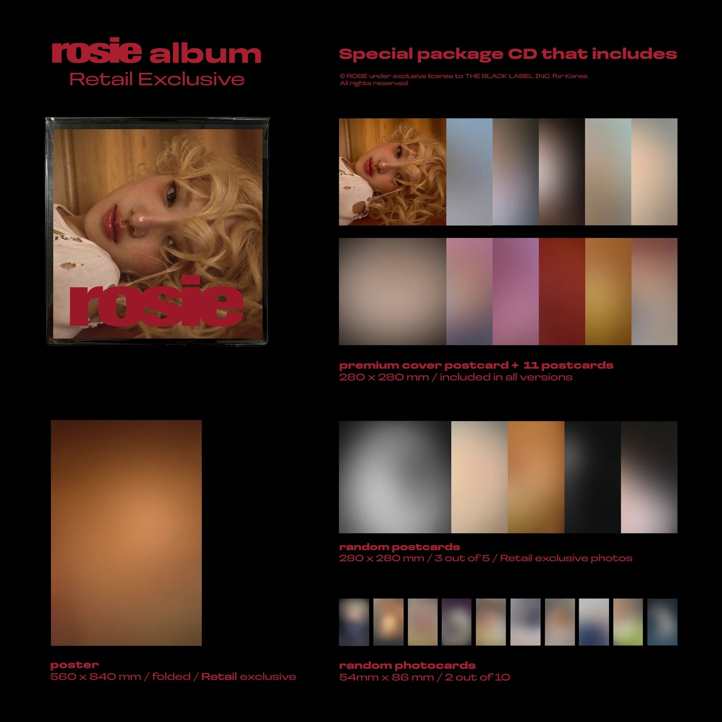 Rosé - 1st Studio Album [rosie] Retail Exclusive AsianStan