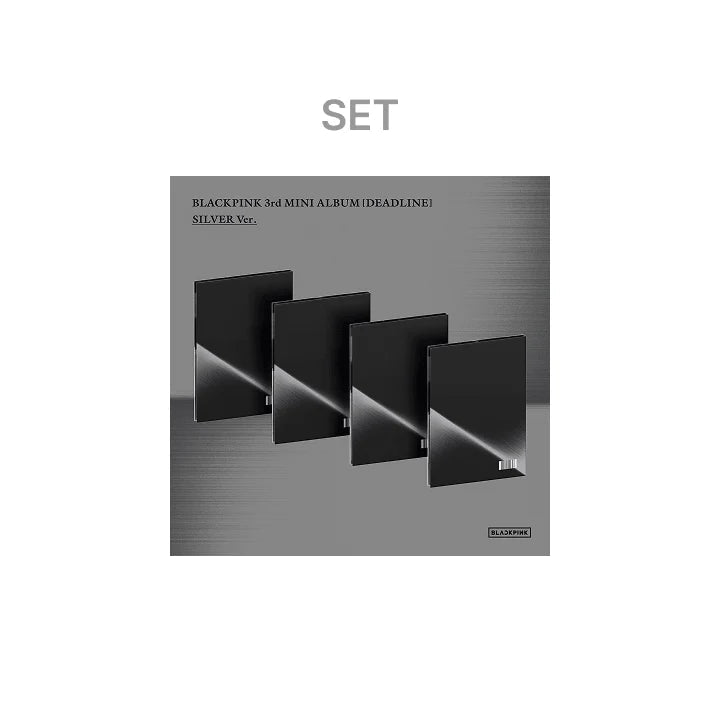BLACKPINK - DEADLINE 3RD MINI ALBUM WEVERSE SHOP GIFT SILVER SET AsianStan