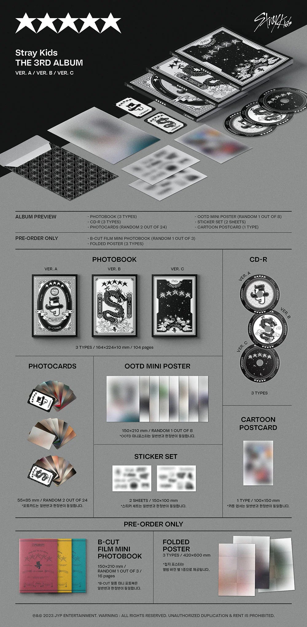 Stray Kids - THE 3RD ALBUM [★★★★★ (5-STAR)] (Random Ver)