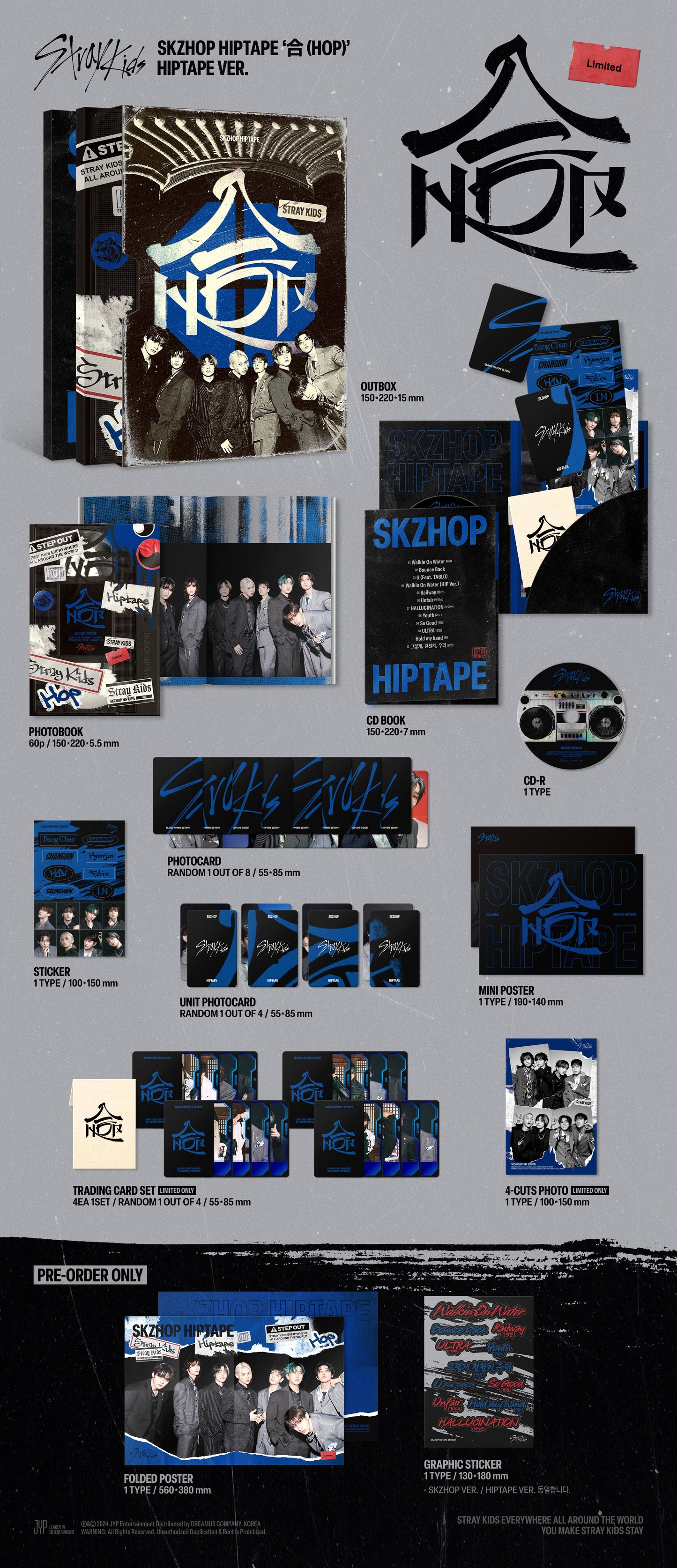 Stray Kids - SKZHOP HIPTAPE [合 (HOP)] HIPTAPE Ver