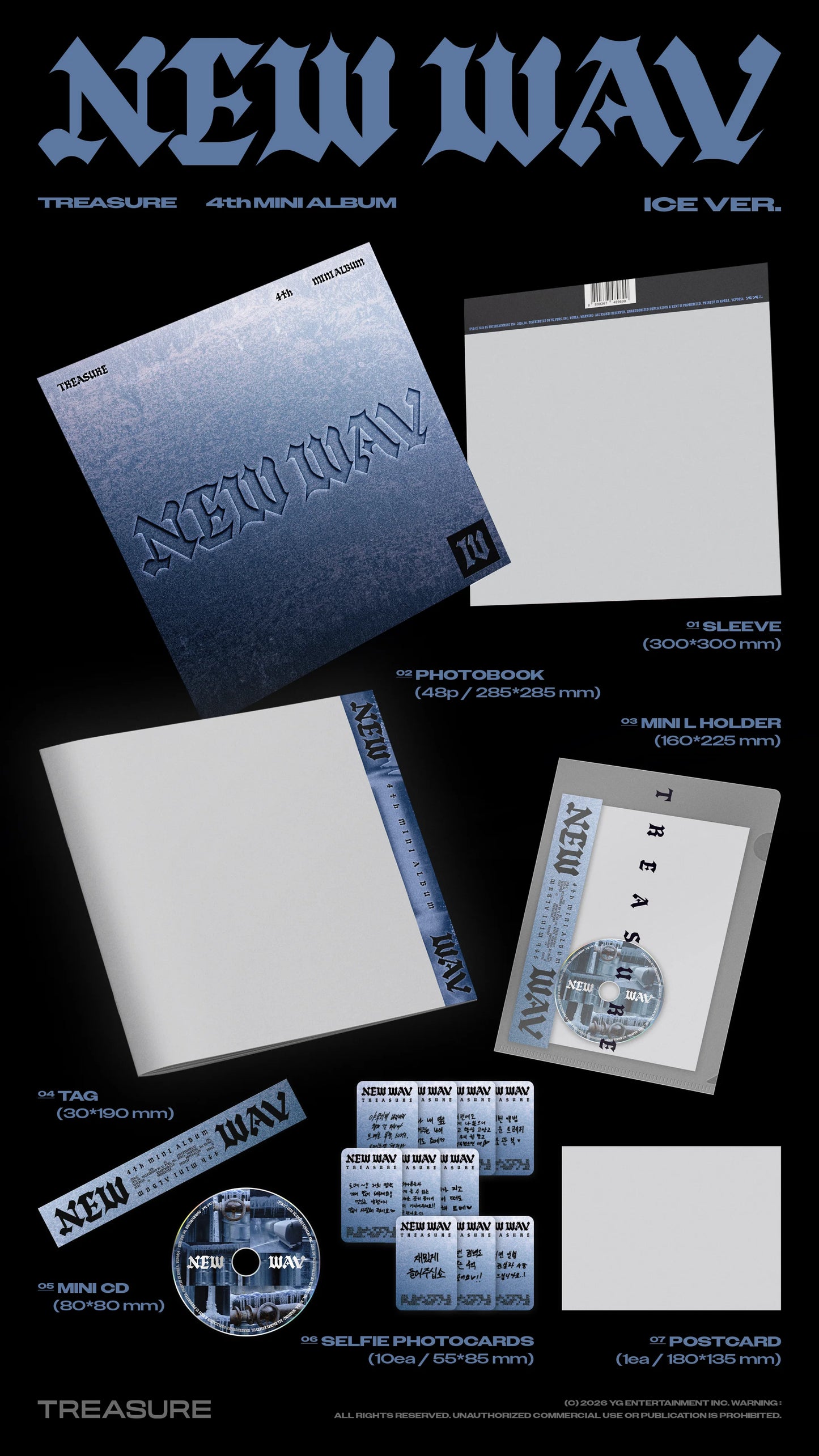 TREASURE - 4th Mini Album [NEW WAV] (Random ver)