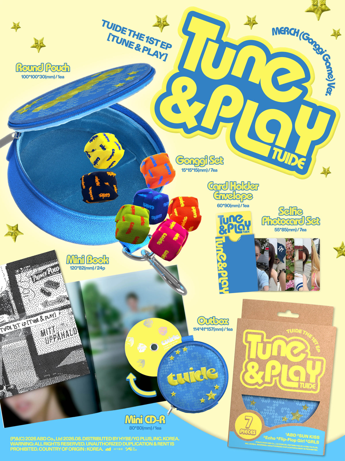 TUIDE - The 1st EP [TUNE & PLAY] Merch (Gonggi Game) Ver.