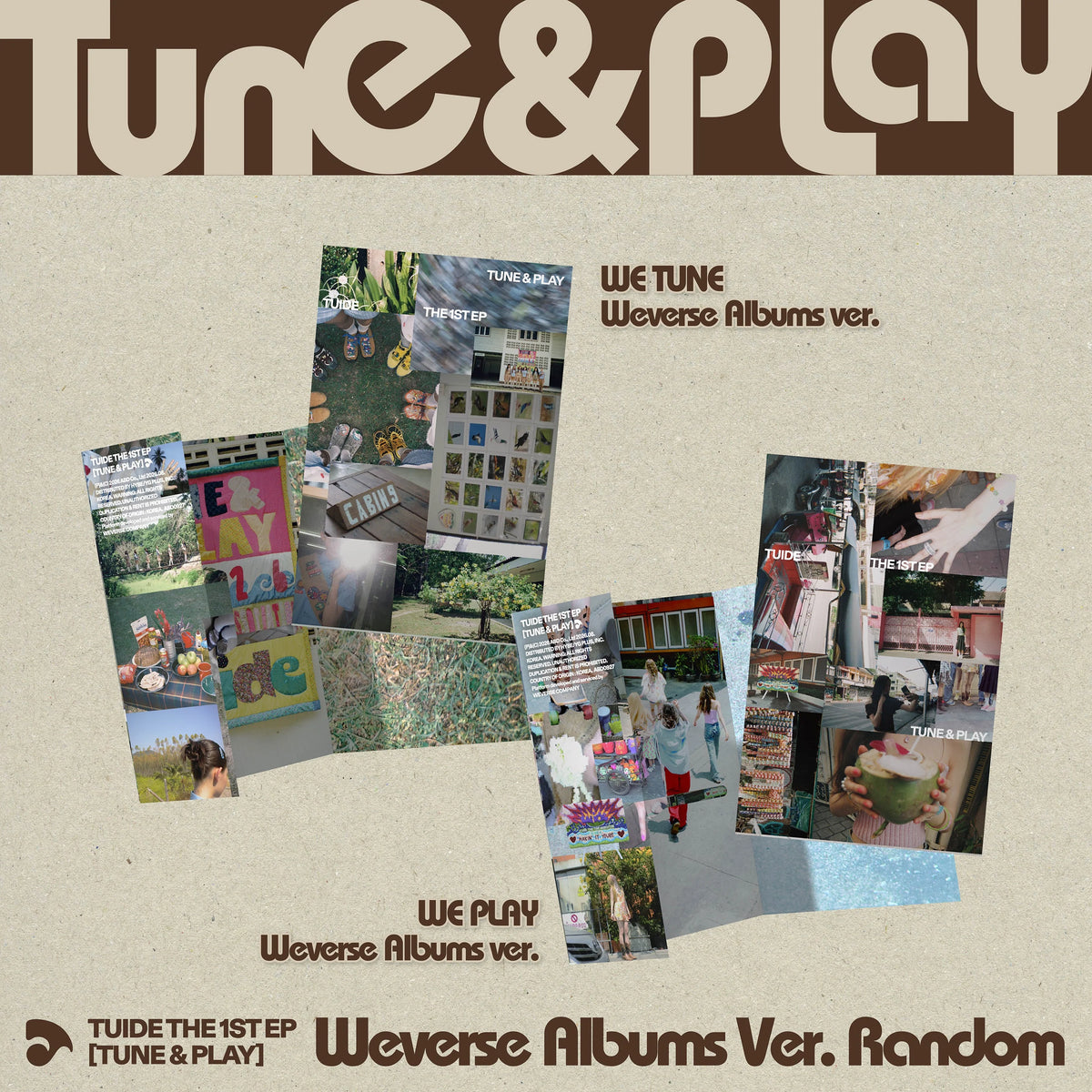 TUIDE - The 1st EP [TUNE & PLAY] Weverse Albums Ver (Random ver)