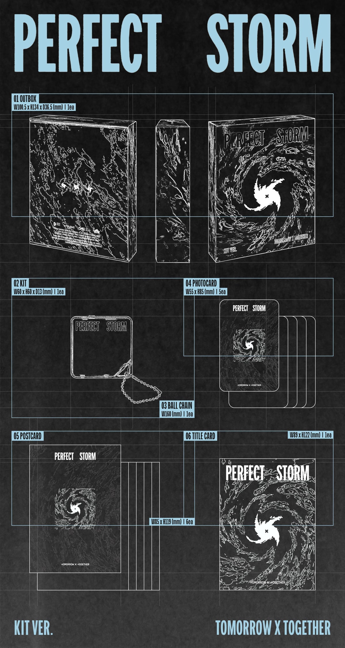 TXT - 9th Mini Album [PERFECT STORM] KiT Ver.