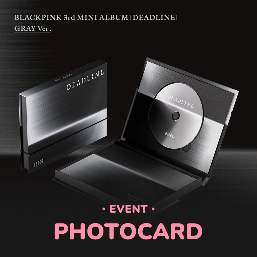 BLACKPINK - DEADLINE 3RD MINI ALBUM WITHMUU GIFT GRAY VER AsianStan