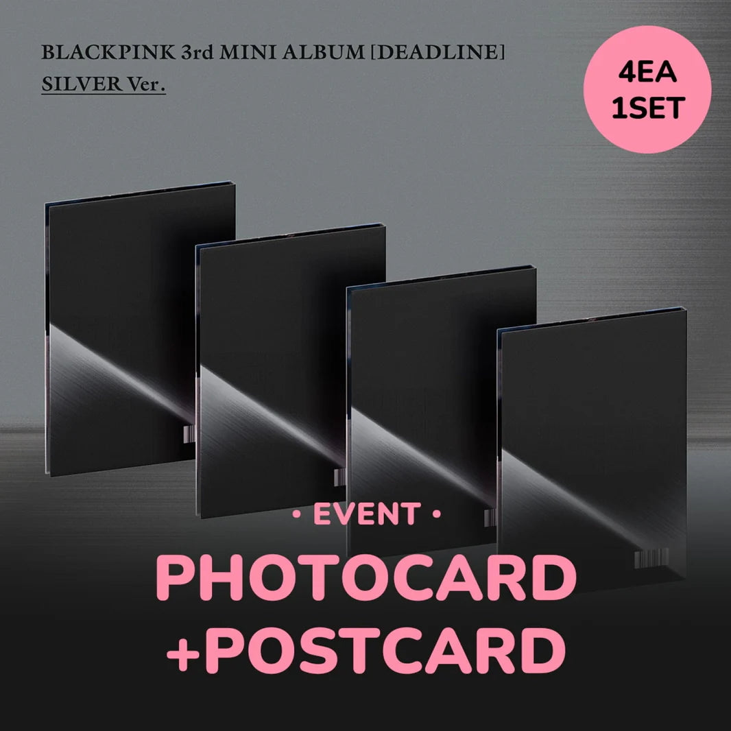 BLACKPINK - DEADLINE 3RD MINI ALBUM WITHMUU GIFT SILVER SET AsianStan
