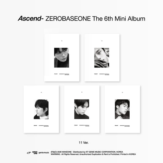 ZEROBASEONE - 6th Mini Album [Ascend-] 11 Ver. (Random ver)