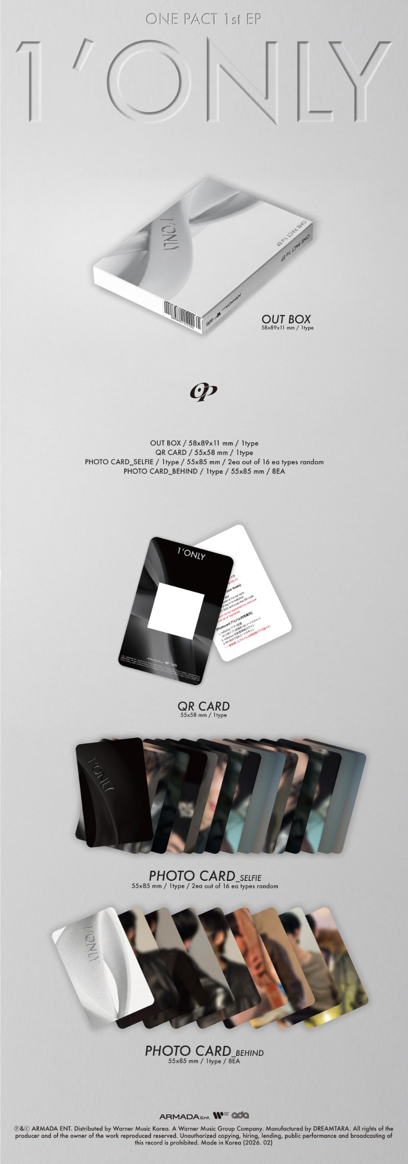 ONE PACT - 1st Mini Album [1’ONLY] (Platform Ver.)