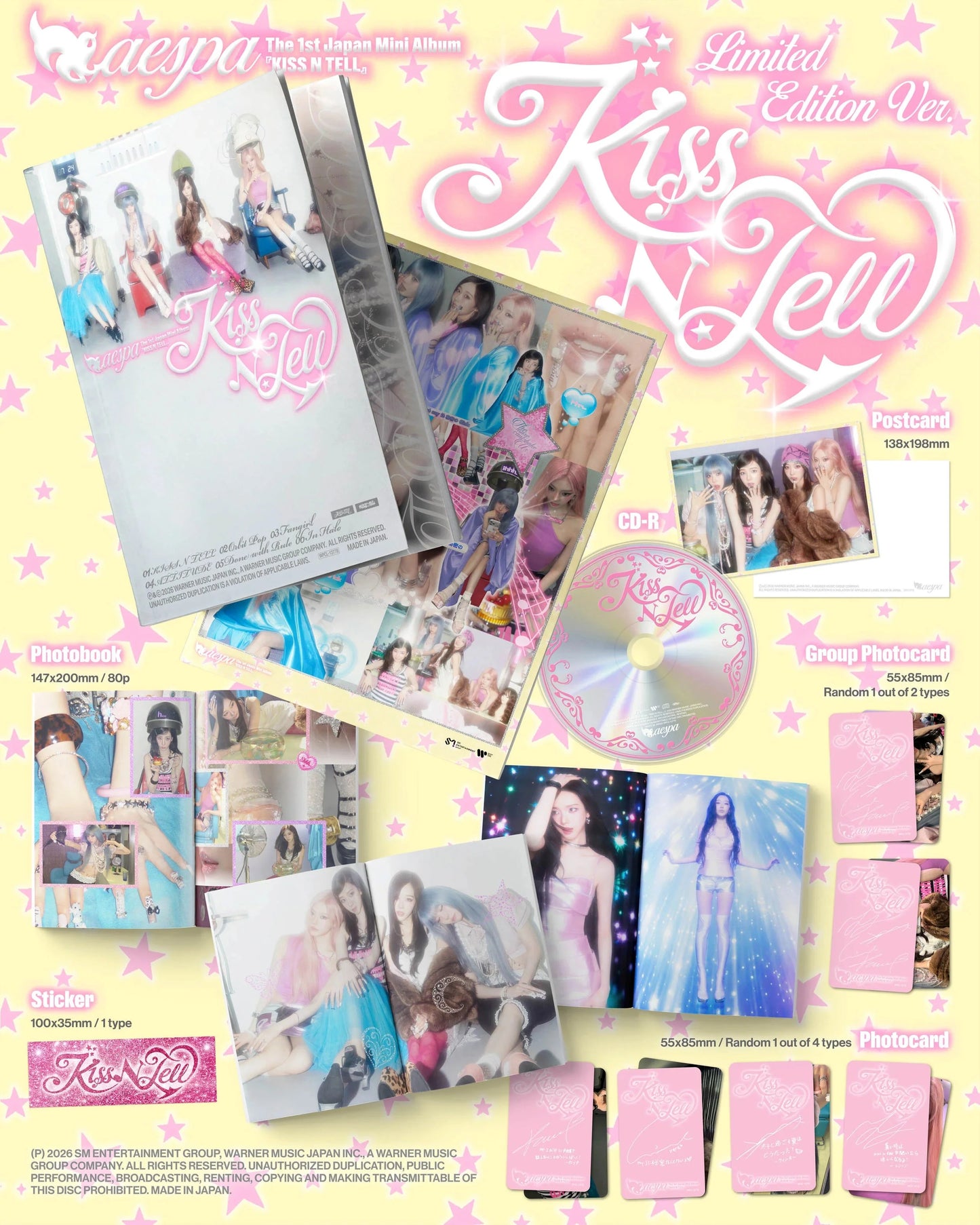 aespa - 1st Japan Mini Album [KISS N TELL] Limited Edition Ver